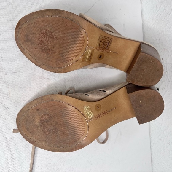 Vince Camuto cream suede open toe sandal - Picture 8 of 8